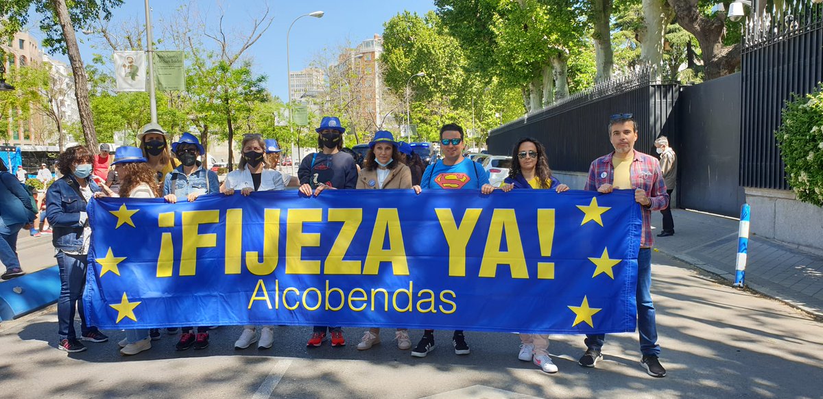 SGM_FJZYA's tweet photo. #7MContraAbusoFijeza
Aquí estamos @ALCBDS_TTPs @AitorRetolaza los empleados públicos temporales del Ayuntamiento de Alcobendas
#FijezaYa https://t.co/lGoAxm4UP3