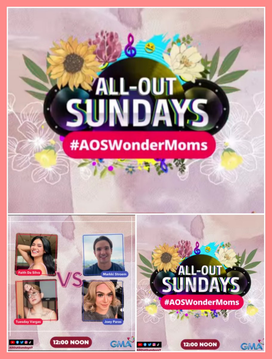 faithupdates_'s tweet photo. Abangan ang ultimate 'Ka-Sing Style' showdown nina Faith Da Silva at Tuesday Vargas vs Markki Stroem at Joey Paras ngayong Linggo sa #AOSWonderMoms! 💪
#AllOutSundays | 12 NOON on GMA
#FaithdaSilva||@iamfaithdasilva
#FaithUpdates https://t.co/0sVK1gjKUk