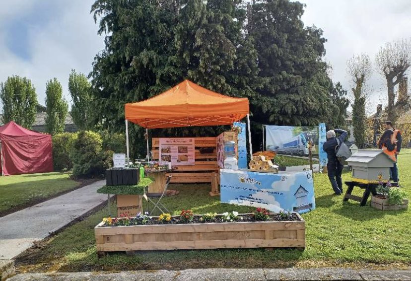 Our Biodiversity team all all set up for Inchicore 175 🌻🐝 💛