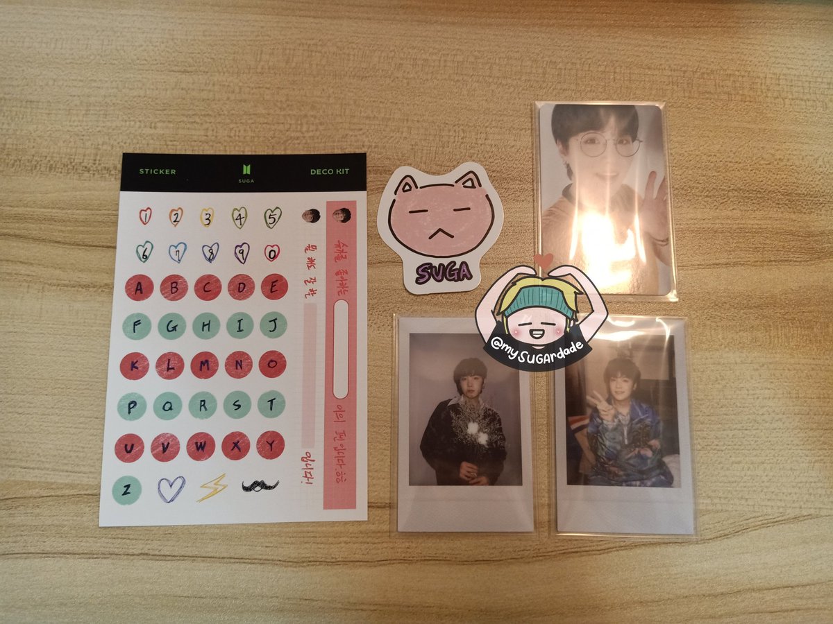 mySUGArdade's tweet photo. [ 💌 #1997C4RTfb ]

Thank you so much po, @1997C4RT, for my yoongi deco kit set! The package arrived safely po 🫶 https://t.co/j2JSlAtWSx