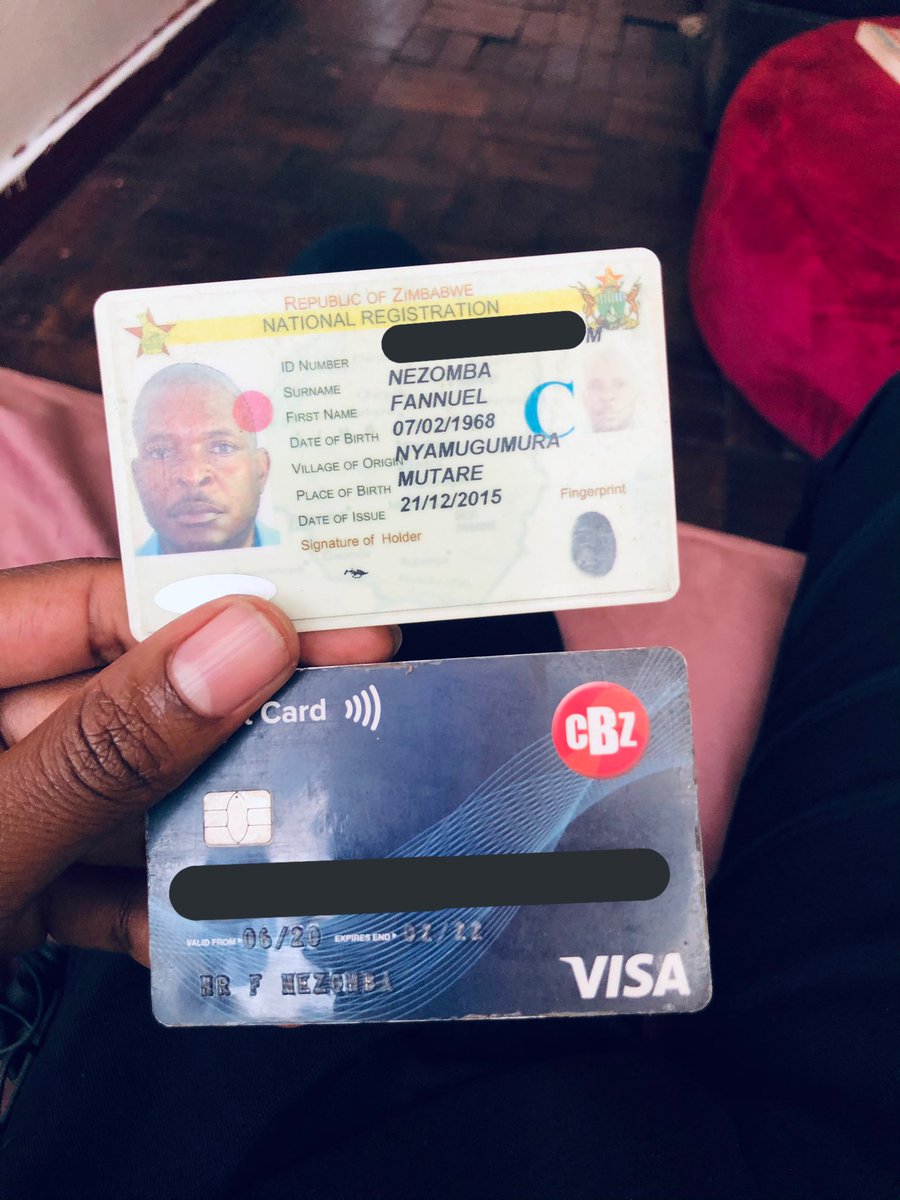 Picked up an ID and other documents belonging to a Fannuel Nezomba along 12th avenue. 

Kindly Retweet For Awareness 🙏🏽.