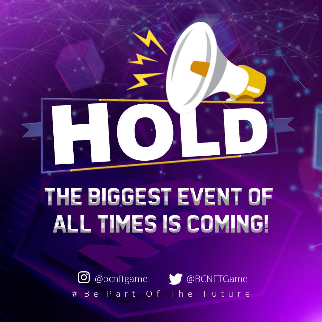 It's coming the time for the biggest event ever seen in the NFT community! 🤯
Hold...🤑
#cryptocurrency #NFTs #NFTGame #PlayToEarn #Blockchaim #Airdrop #Metaverse #FreeMint #FreeNFT