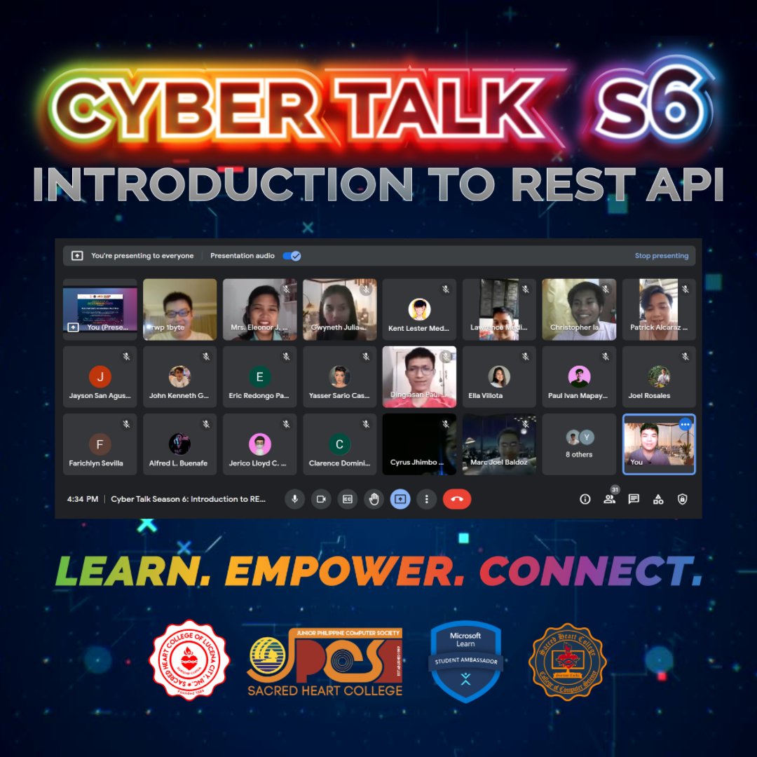 SHCJPCS's tweet photo. This is Cyber Talk Season 6 - 𝙇𝙚𝙖𝙧𝙣. 𝙀𝙢𝙥𝙤𝙬𝙚𝙧. 𝘾𝙤𝙣𝙣𝙚𝙘𝙩!

#CyberTalkS6 #BeACyberCordian #SursumCorda #WhereLoveisService https://t.co/o5w6AP4OgY