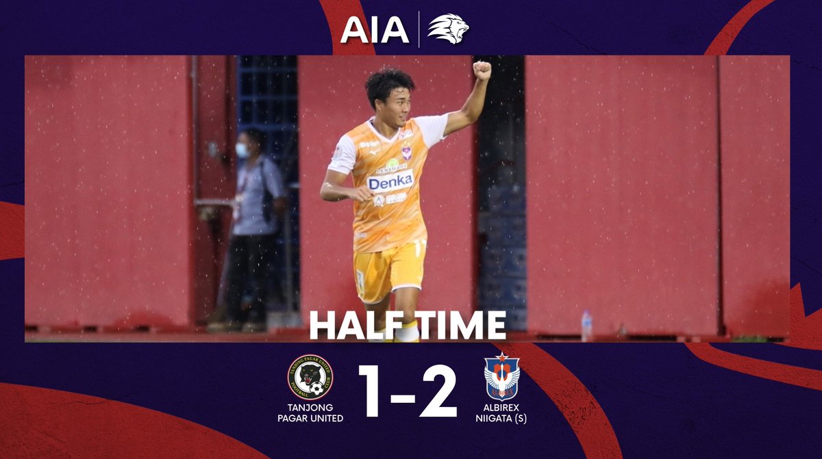 SGPremierLeague's tweet photo. HALF-TIME Tanjong Pagar 1-2 Albirex #SPL
The White Swans with the slender lead at the break! Can Tanjong Pagar respond? π§ #TPUALB
LIVE β‘οΈ YouTube (https://t.co/HV9qgkhtXB), meWATCH (https://t.co/fHQKsogBfU), Singtel Ch 111, StarHub Ch 202 https://t.co/hiwBTkV3Kb