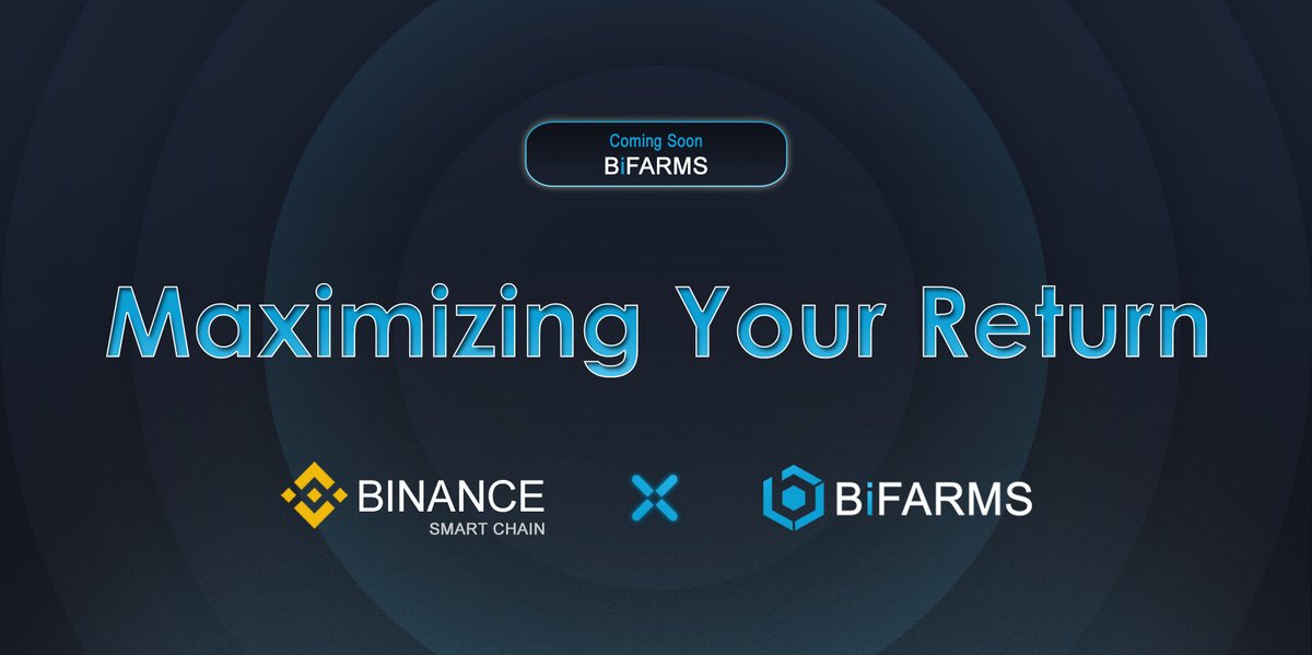 BiFarmsnetwork (@bifarmsnetwork) on Twitter photo 🥳BiFarms token sale is stay ahead🥳
#BiFarms is an AMM-based decentralized multi-chain yield optimizer to actively utilize the assets on Multi-chain.
📢Stay tuned for the token sale annoucement!
🌐Official website: bifarms.network
#crosschainswap #BSCGem #Binance 🥳BiFarms token sale is stay ahead🥳
#BiFarms is an AMM-based decentralized multi-chain yield optimizer to actively utilize the assets on Multi-chain.
📢Stay tuned for the token sale annoucement!
🌐Official website: bifarms.network
#crosschainswap #BSCGem #Binance