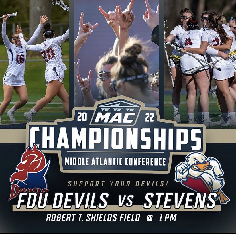 jenn_noon's tweet photo. It’s CHAMPIONSHIP GAMEDAY!  Come to Shields Field at 1pm to support @FDUWLAX as they take on @StevensDucks #HornsUp🤘🏼 #HeatsRising🔥 https://t.co/omLkATfYJb