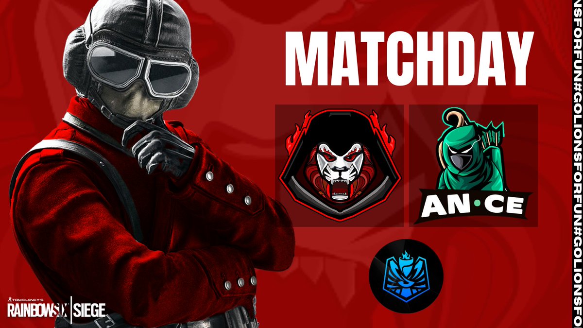 LionsForFun's tweet photo. ⚔ ¡Día de partido!
🆚️ Ance
🏆 Anccestra League
⏰ 16:00 🇪🇸, 15:00 🇮🇨
🖥 PlayStation, Rainbow Six Siege.
🦁 #GoLionsForFun 🦁 https://t.co/cPQuxQwWbd