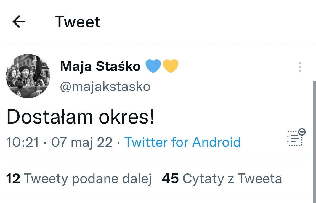 FactaNotoria's tweet photo. Dlaczego ja to zobaczyłam? 😳
To jakiś nowy trend na TT? 
Teraz będą światu komunikować początek miesiączki? 
Ekshibicjonizm w postaci bobrów, nóg, piersi nie wystarczył? 

#ZeroWstydu #ZeroPrywatności https://t.co/M52fHKmPiP