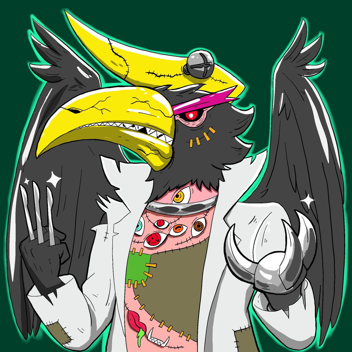illustark's tweet photo. @RoachPunks Hornbill is here 🙌🏼 https://t.co/jyFVFnUt1E