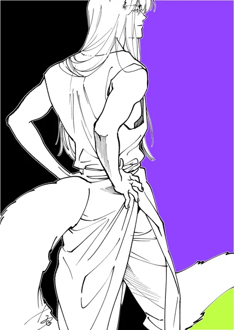 毎度変わり映えのない妖狐。
好きな角度なんだなー 