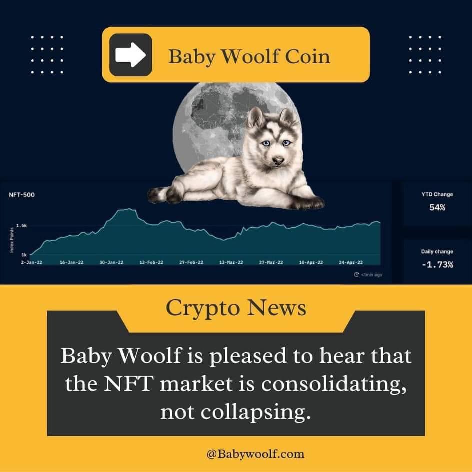 #BabyWoolf is also looking forward to launching its ride on a one-of-a-kind &amp; exclusive #NFT collection w/ unique features &amp; benefits. These are more than just masterpieces. 

lnkd.in/gc4dqGye

dsc.gg/babywoolf
t.me/BabyWoolfCoin

#babywoolfcoin #BSCGem #BNB