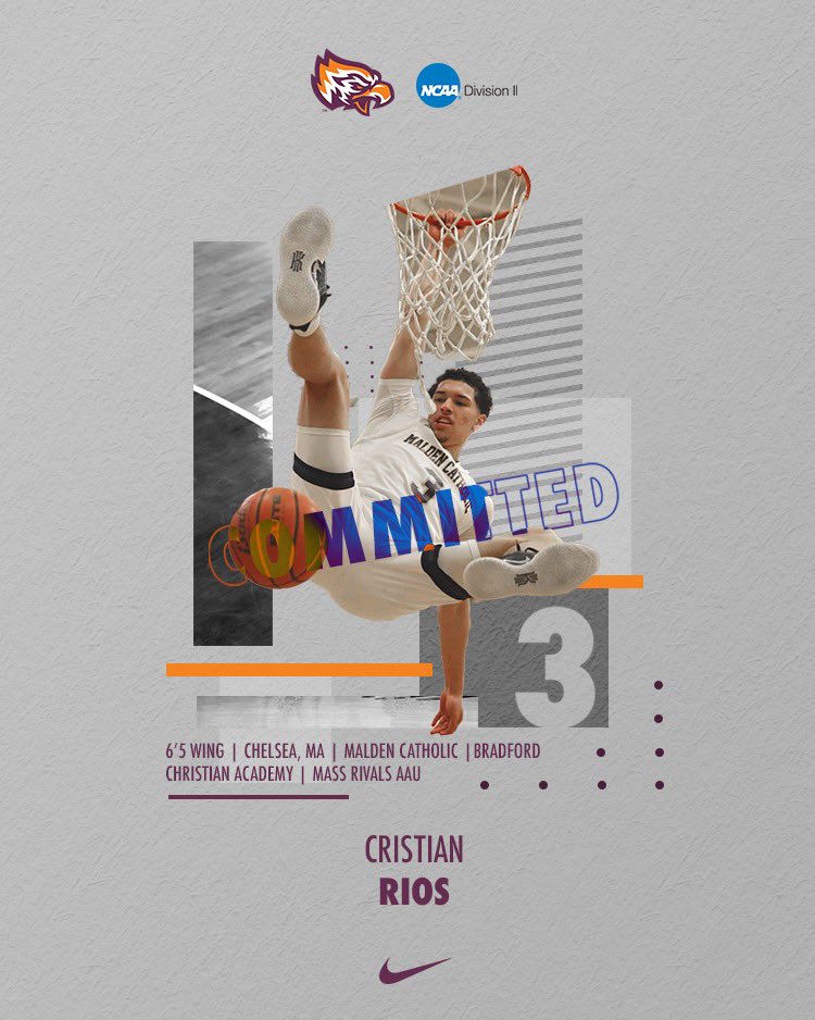 Post University Men’s Basketball (@post_eagles_mbb) on Twitter photo 🦅🚨NEW EAGLE ALERT🚨🦅
We’d like to officially welcome Cristian Rios to the family! Cristian is a multi skilled wing that can play multiple positions offensively and defensively. We’re excited about what Cristian will bring to our program! <a href="/crios617/">Cristian Rios</a> 🦅🚨NEW EAGLE ALERT🚨🦅
We’d like to officially welcome Cristian Rios to the family! Cristian is a multi skilled wing that can play multiple positions offensively and defensively. We’re excited about what Cristian will bring to our program! <a href="/crios617/">Cristian Rios</a>