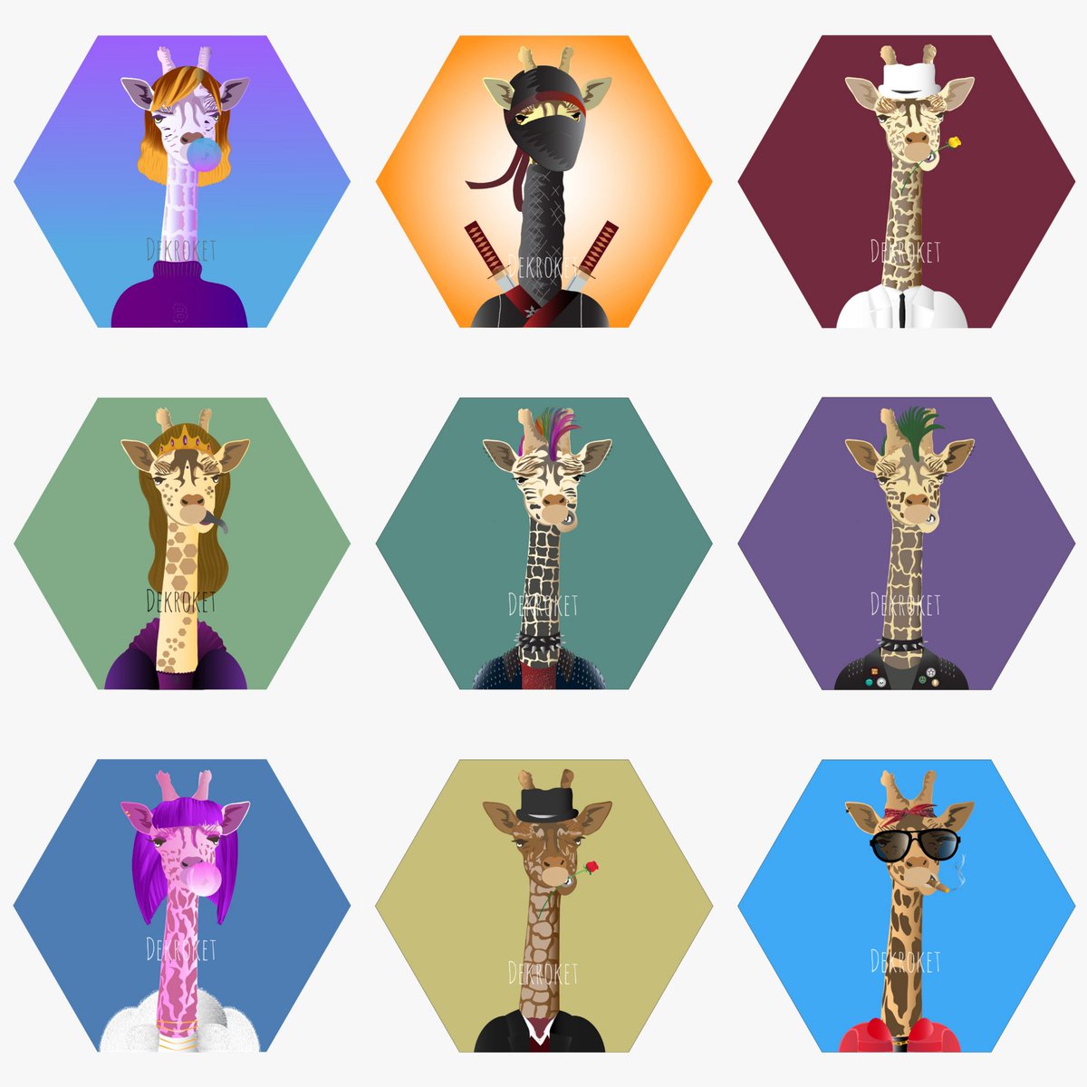 dekroket's tweet photo. Collection : Bored giraffe clubhouse .
https://t.co/s1BhuNEV0j
#nft #NFTCommunity #fictioncharacter #nftcollectors https://t.co/uMApj1Dd88
