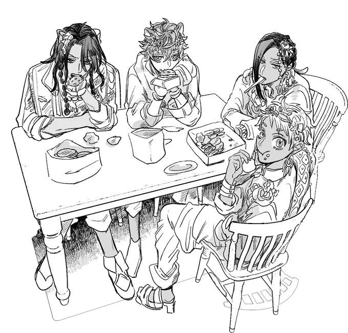 アッ、妖精さんたちがご飯を食べているよ 