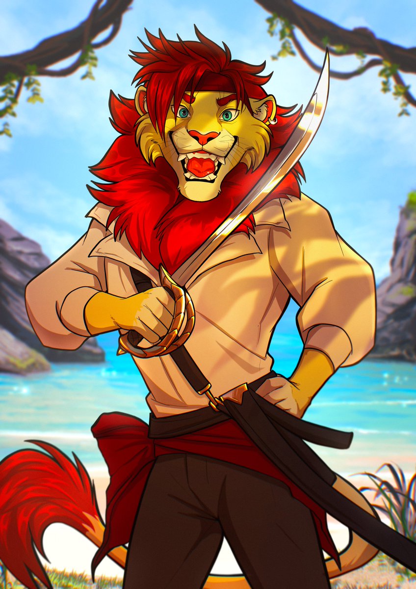 Samson the (Pirate) Lion by SkiaSkai