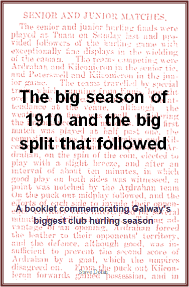 SEGAHSIreland's tweet photo. We're preparing early for @HeritageWeek 2022 and this year we'll launch two booklets each day for charity, with all 18 on gaelic games. Included will be those on the great early club sides and seasons of Killimor (1897), Loughrea (1909/11), Ardrahan (1910), and Maree (1933). https://t.co/aUmIG4NUkW