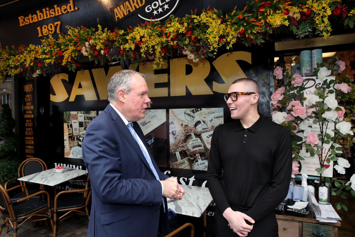 ConorBurnsUK's tweet photo. Northern Ireland’s food&amp;drink industry is world-class. This week I’ve been engaging with top local producers and suppliers including @rooneyfish 🐟, @SAWERSLTD and @hinchdistillery. We will shortly unveil an exciting @NIOgov project to promote NI’s varied and world class produce https://t.co/54DkhL6Lzb