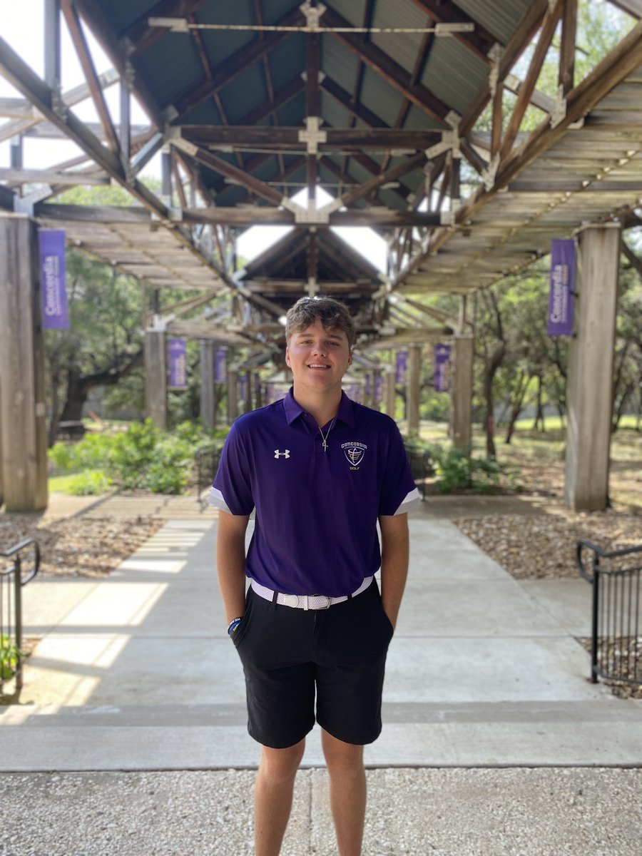 I’m very excited to commit to play golf and further my education next year at Concordia University Texas! Special thank you to all my family and coaches.🟣🟡