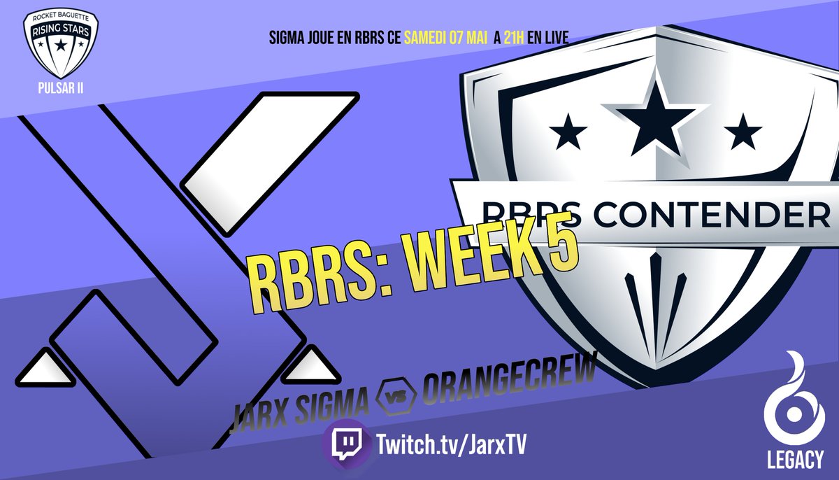 JarxTV's tweet photo. 📣 CE SOIR C'EST #RBRS POUR JARX !
@JarxTV affronte #OrangeCrew
Retrouvez-nous à 21H sur Twitch 💥
🎙️ #Dajdar
📺 https://t.co/P3Vc6uFdgA https://t.co/cs308qQKqd
