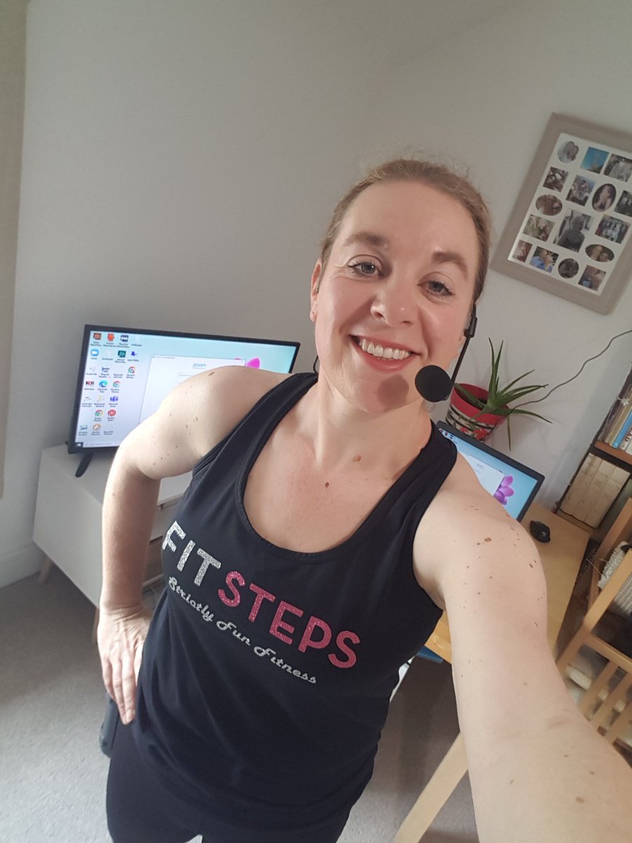 Fitstepswithch1's tweet photo. Super smiley &amp; super sweaty!! That is how we get the weekend started Fitsteppers!! 😍🤩😍🤩💃🏼💃🏼

Missed class? Get it now On Demand !
Came to class but want to do it again? You have 48 hours to get the class for free!
https://t.co/mzba69SHM8
#Fitsteps #weekendworkout #lovemyjob https://t.co/WFnHlmviIn
