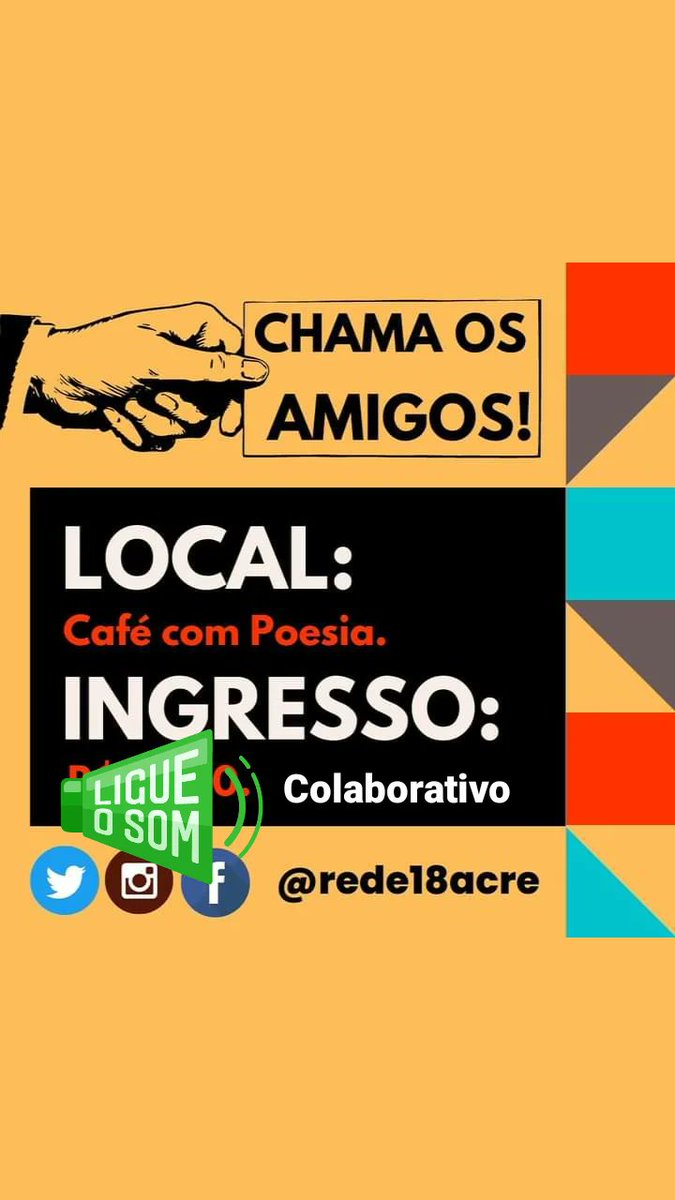 frankhandebol's tweet photo. Vamos lá? Hoje(sábado) tem sarau lá no Café com poesia. https://t.co/dTupkcwXw6