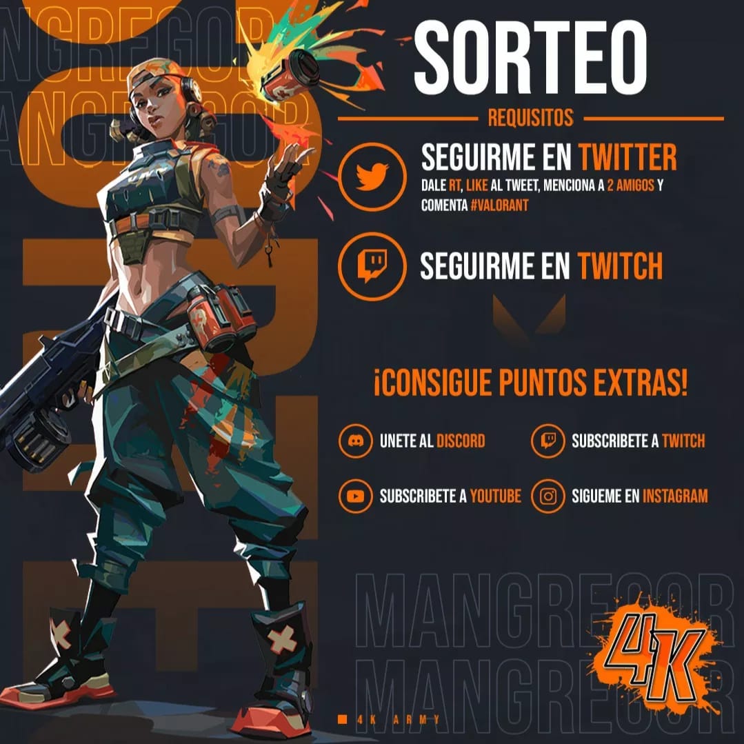 🎁 SORTEO PASE DE BATALLA 🎁

➡️Por cada 100RT🔁 en Twitter sortearé OTRO PASE ADICIONAL ❗️

📅El sorteo termina el dia 12/6/2022 a las 17:00

¡Suerte! #VALORANT
