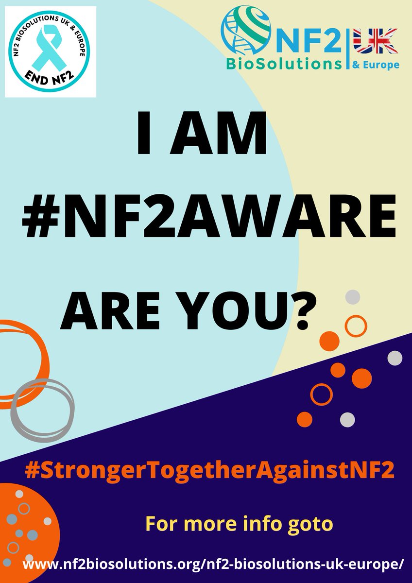 nf2biosolution1's tweet photo. I AM #NF2AWARE ARE YOU?
We are starting a campaign in May through to NF2 Awareness Day on 22nd May.
Are you NF2 Aware? Print the poster and get EVERYONE to join in
The poster is available for you to print here:
https://t.co/EPDuEzjMa4
We are #StrongerTogetherAgainstNF2
#endNF2 https://t.co/ofs0yGmRKa
