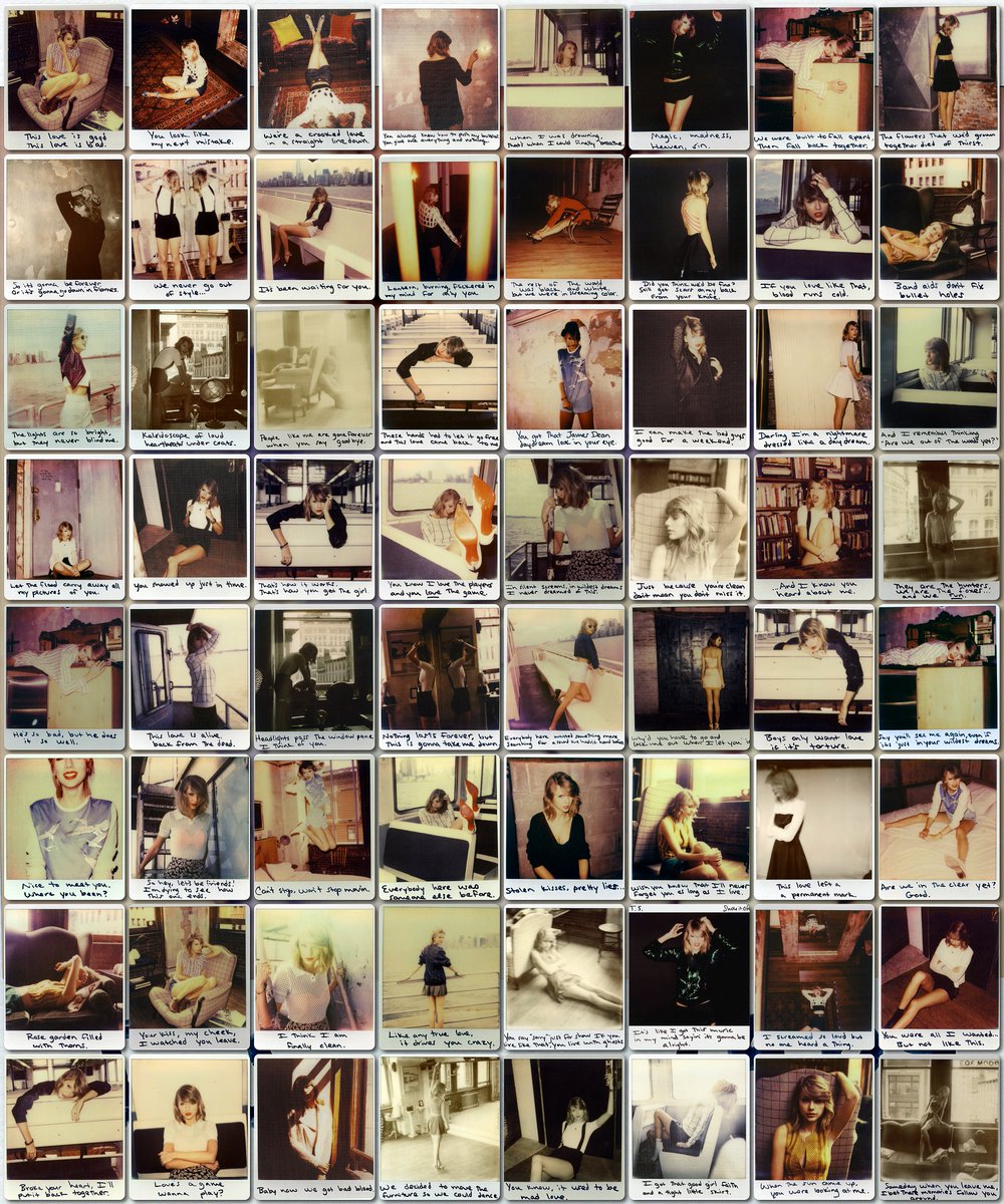 4k_taylorr's tweet photo. Taylor Swift 1989 Polaroids https://t.co/HC957D0nnr