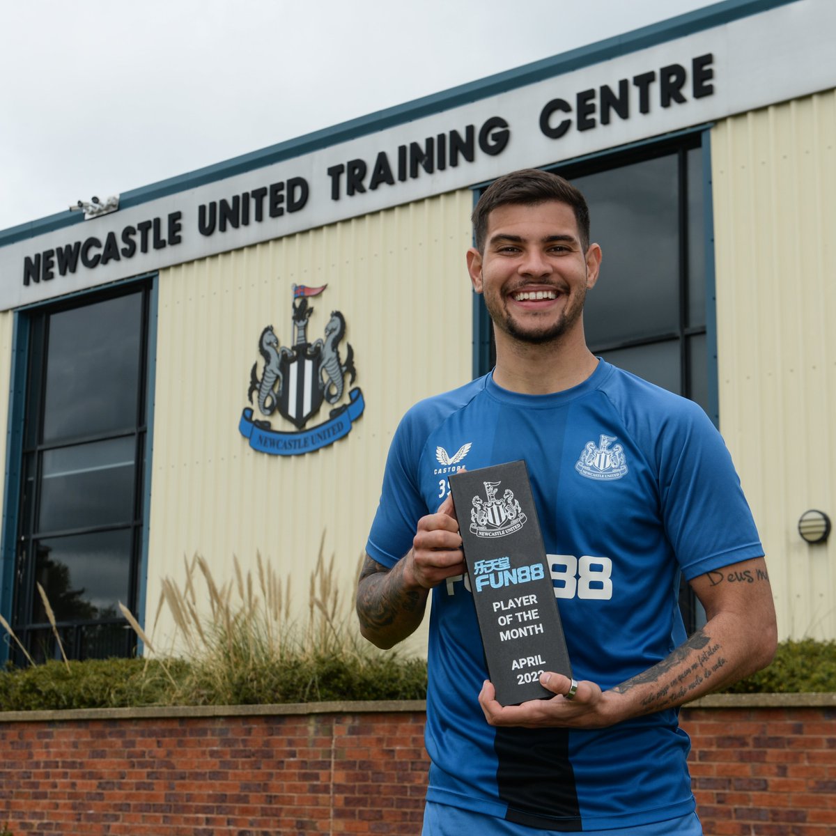NUFC's tweet photo. 🥁 Your FUN88 Player of the Month for April...

Congrats, Bruno! 🪄🇧🇷 https://t.co/UvJbPLwIBO