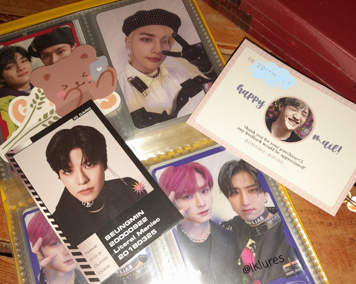 lklures's tweet photo. โง โ ๐ฎ #craemails โ โง
๐ฆโซminsung and seungjin came home today
โขthank you so much @jaeyunie___ for letting me adopt them ^^ and for the freebies แตฬ thanks for packing them well ^^
#jynfeedback https://t.co/KpHezF8QXp