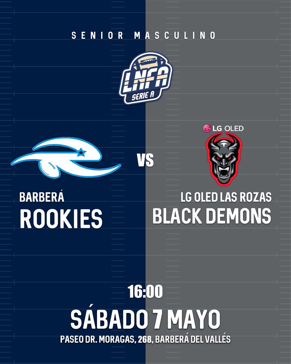 barberarookies's tweet photo. Sigue la semifinal en directo🏈
Segueix la semifinal en directe🏈
https://t.co/Tyr9FRhAoz https://t.co/pUZ7VGL2mS
