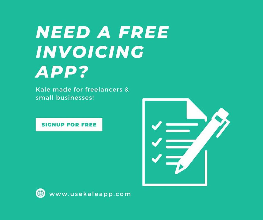 Localscope_dev's tweet photo. Our brand new app is LIVE! Kale (https://t.co/G9JxmNXKLO), is a free invoicing tool made for freelancers and small businesses. Using Kale you can easily and fast: 1. Generate your invoice with auto calculations for…

📸 https://t.co/JFnzfwj2tN via https://t.co/Y8hVkuh6U8 https://t.co/vZo7kYIYH0