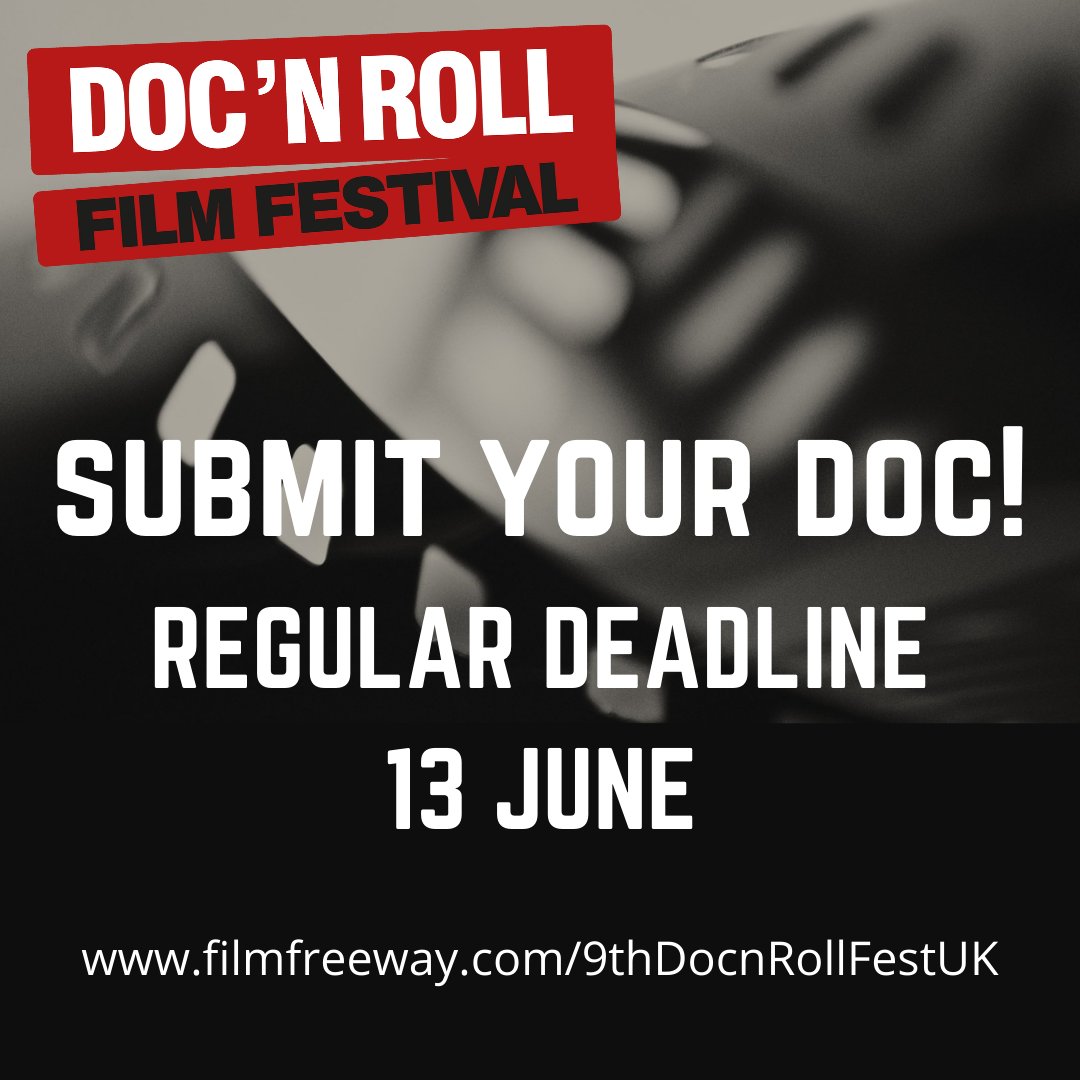 docnrollfest's tweet image. Have you made a #MusicDoc that you want to share with the world?! Then make sure you submit it to our @FilmFreeway competition! Regular deadline entries close on the 13th June! 

Check out the criteria for the competition below: filmfreeway.com/9thDocnRollFes… #FilmFreeway #Film