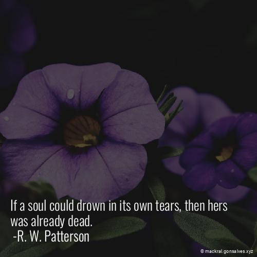 i_am_mackral's tweet photo. If a soul could drown in its own tears, then hers was already dead.  #fantasy #heartbreak #hybrid #loss #paranormal #protector #romance #suffering #vampire #Mackral https://t.co/HbIEDMg6Y4