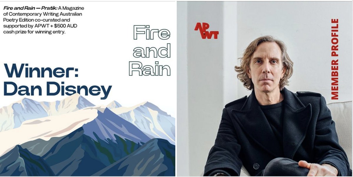 ap_writers's tweet photo. Congratulations to Dan Disney, winner of the #APWT Pratik Fire and Rain contest! @uwapublishing #APWT2022 #poetry #prizes #writingcommunity - you can read the winning entry in @yuyutsupoet #Pratik later this year with work from @EmilieCollyer Mags Webster @RozannaLilley & more! https://t.co/KnwfV5AMt7