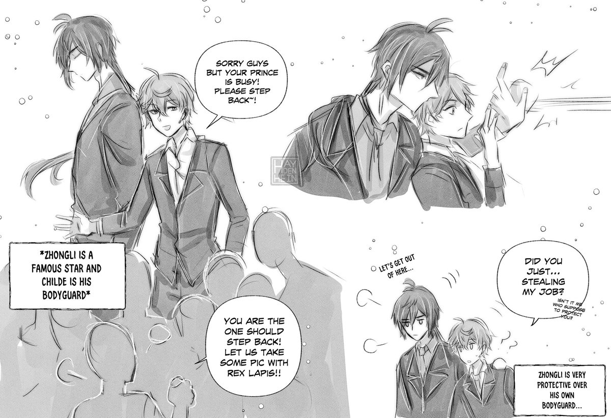 #zhongchi #จงทาร์ต 

in which childe is zhongli's bodyguard but zhongli trying to steal his job😂 