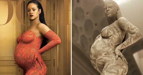 blackcele43's tweet photo. How Special appearance of Rihanna statue as pregnant woman was one of best entry of Met Gala 2022
#rihanna #rihannametgala #rihannastatue #pregnantrihanna #BlackCelebrityGossip #blackcelebrities #fashion #MetGala #metgalalooks  #bestmetgala 
https://t.co/F6G9TjXQam https://t.co/BabsYMOhS2