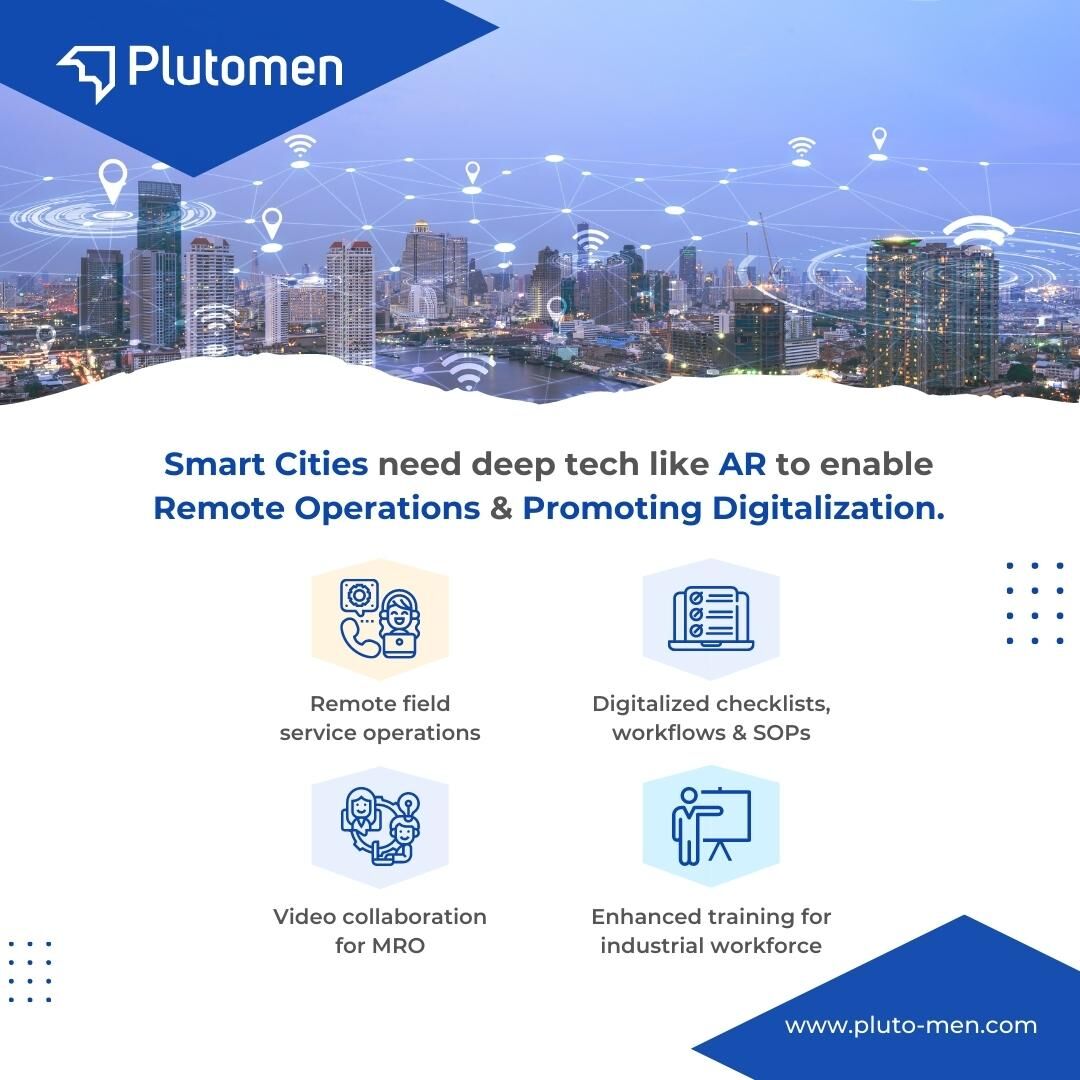 PlutoMen_Live's tweet photo. The use of #AR helps improve the #efficiency of the field service teams across industries in smart cities. It #digitalizes checklists, guides, and inspections by making it paperless and easy to modify.
Get a detailed walk-through with our expert. - https://t.co/WoqMa9qowy https://t.co/bit9XUUxYh