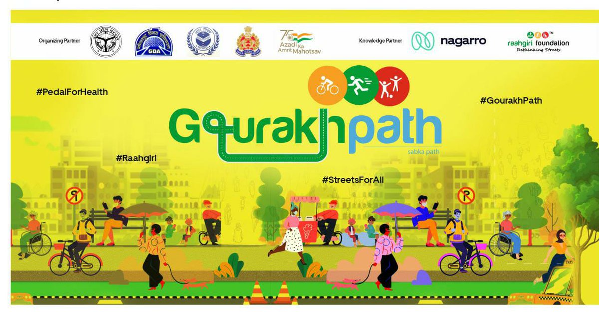 Welcoming all to the 1st Gaurakhpath!

With support from <a href="/Raahgiri_Fdn/">Raahgiri Foundation</a>, we are hosting an event this Sunday, from 6-9 a.m. to enjoy all sorts of activities such as yoga, Zumba, painting, street sports,  cultural activities &amp; more! 

We invite one and all to join us