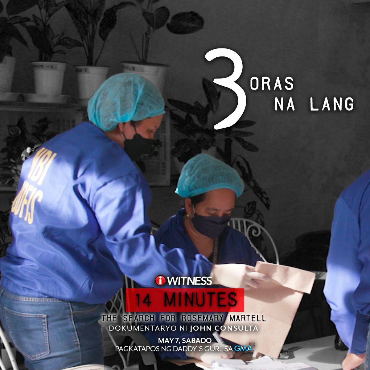IWitnessGMA's tweet photo. 3 ORAS NA LANG, mapapanood na ang kauna-unahang 'I-Witness' documentary ni John Consulta.
Sabay-sabay nating sundan ang kaso ng isang misteryosong pagkawala na nagbukas ng imbestigasyon hindi lang sa NBI kundi maging sa FBI sa Amerika.
#IWitness #14Minutes https://t.co/bIgQXUQuqt