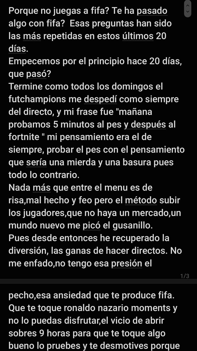 ByZapi_'s tweet photo. Porque no juegas a fifa?👇👀(repito aquí escrito. La vida da muchas vueltas ) https://t.co/BIUmvujBOT