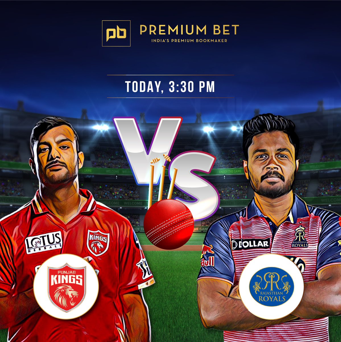 PBExch's tweet photo. Punjab Kings VS Rajasthan Royals

Guess who will win?

#PK #RR #KingsVSRoyals #cricket #ipl #cricketlovers #cricketfans #cricketfever #t20 #cricketmerijaan #cricketer #2022 #fun https://t.co/70OL3kbCRw
