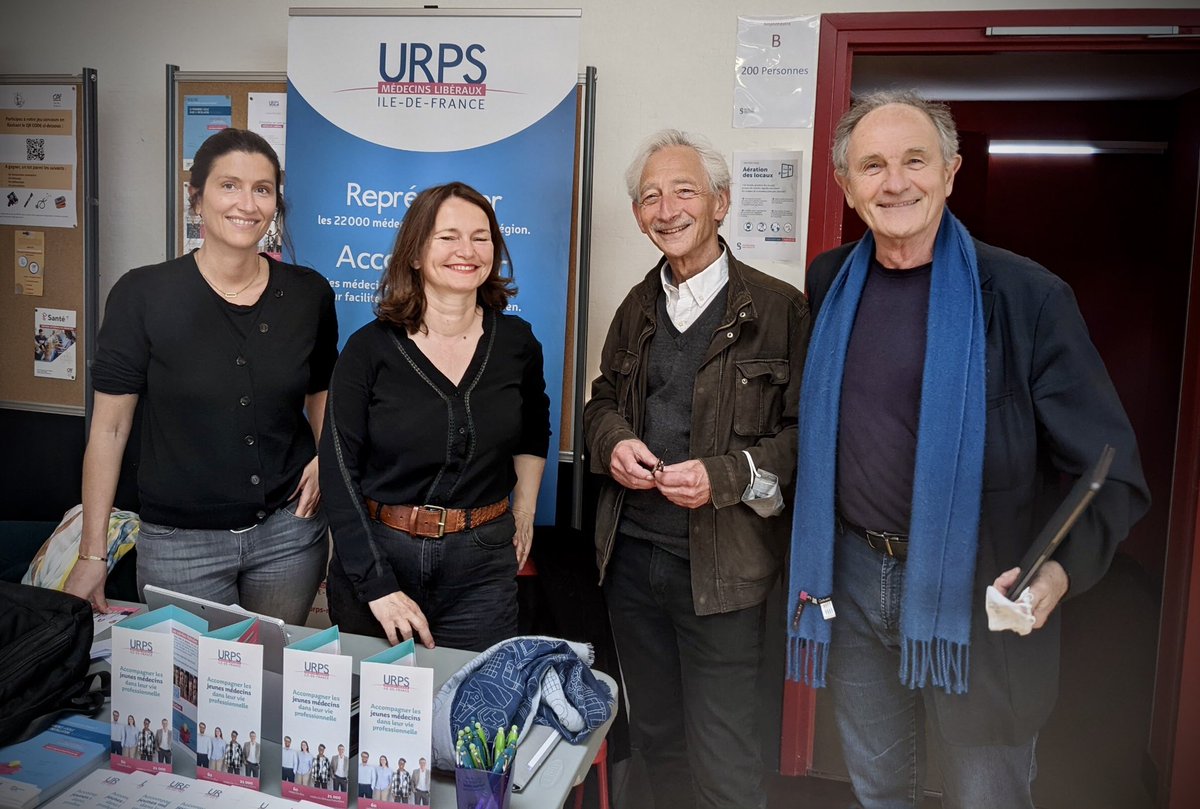 urps_med_idf's tweet photo. Aujourd’hui l’URPS est au Colloque des Futurs Généralistes Franciliens #CFGF avec @hamonjeanpaul et Richard Handschuh, Natacha Regensberg de Andreis, @BRESSONDavid1
Au programme : tous les conseils pour s’installer !
Merci au @SRPIMG @DSDAlexandra pour l’organisation 👍 https://t.co/F9s34E7bCh