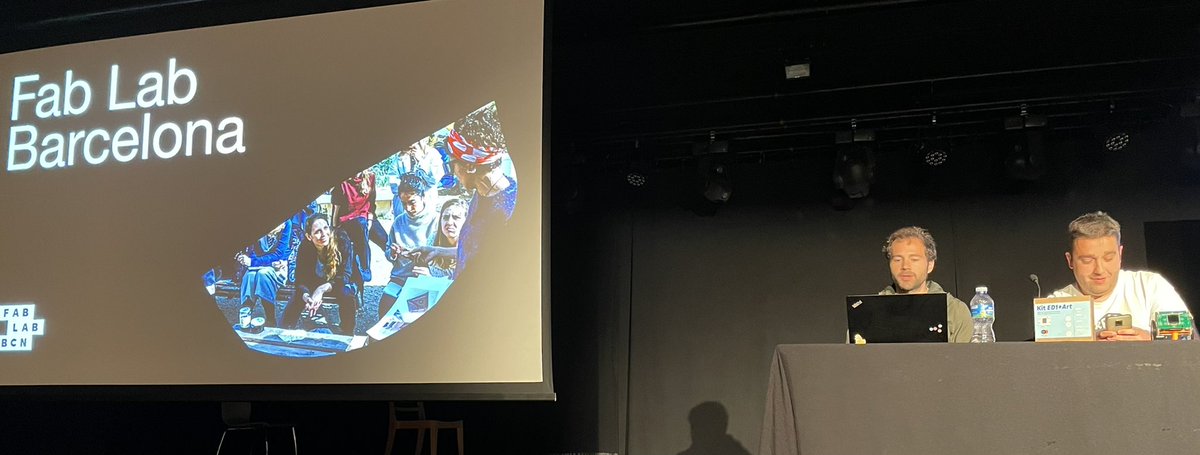 kgiori's tweet photo. And their friends engaged in @FutureLearningU at @fablabbcn pushing makers and steAm to new heights! 📈 @ROBOLOT #Robolot22 https://t.co/CIcTGF9dJH