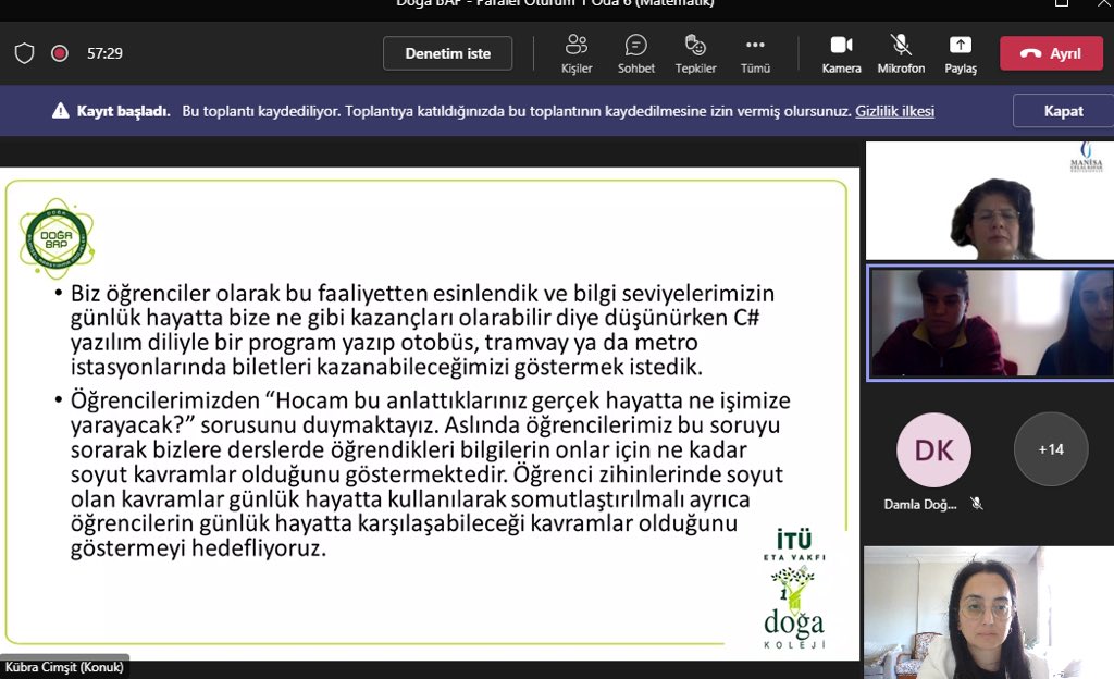 Azrafraarzu1's tweet image. 3. Uluslararası Doğa BAP Öğrenci Konferansı&apos;nın 1. Gün Matematik ilk oturumu tamamlandı. @aysunnuketelci hocama teşekkürler🌸🙏🏻 #doğamızdamatematikvar❤️
#DoğaBap #KüreselAmaçlar #HareketeGeç 
@DogaOkullari @undpturkiye @Doga_BAP