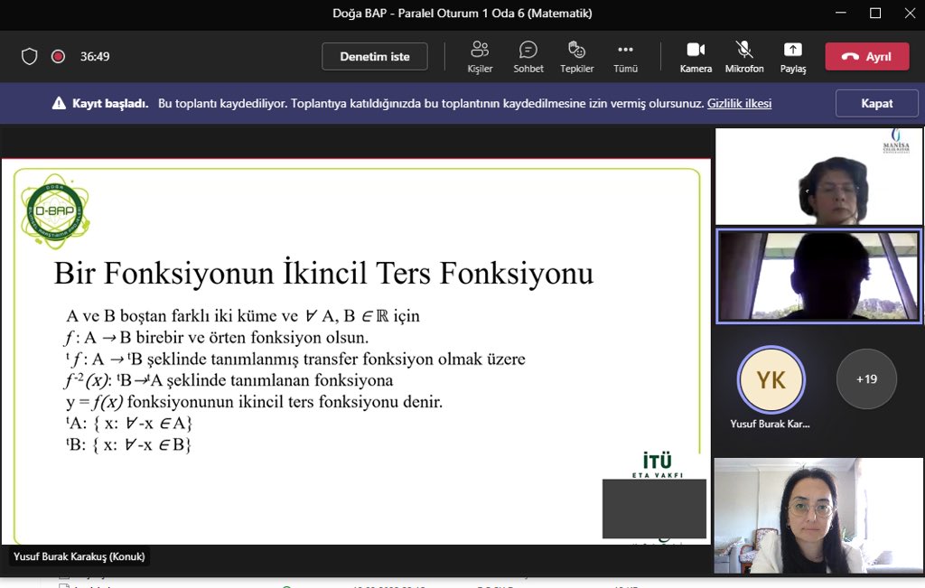 Azrafraarzu1's tweet image. 3. Uluslararası Doğa BAP Öğrenci Konferansı&apos;nın 1. Gün Matematik ilk oturumu tamamlandı. @aysunnuketelci hocama teşekkürler🌸🙏🏻 #doğamızdamatematikvar❤️
#DoğaBap #KüreselAmaçlar #HareketeGeç 
@DogaOkullari @undpturkiye @Doga_BAP