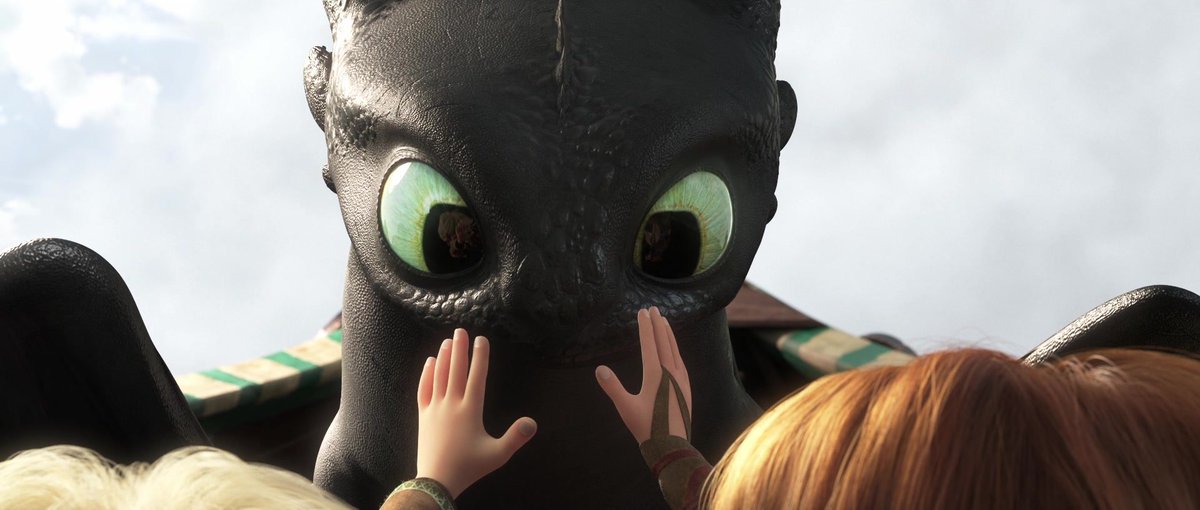 httyddaily's tweet image. Zephyr and Nuffink meet Toothless — How to Train Your Dragon : The Hidden World