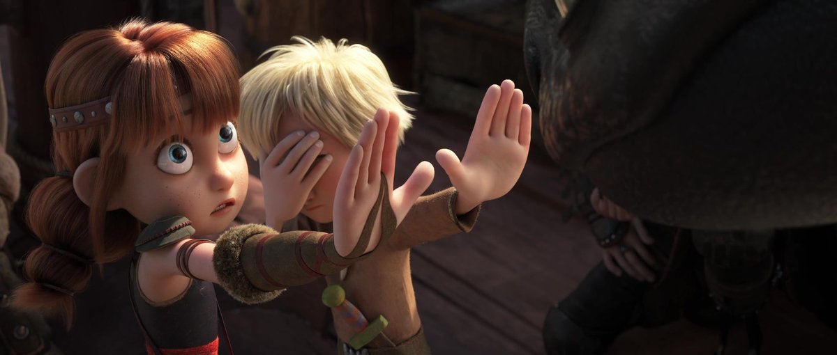 httyddaily's tweet image. Zephyr and Nuffink meet Toothless — How to Train Your Dragon : The Hidden World