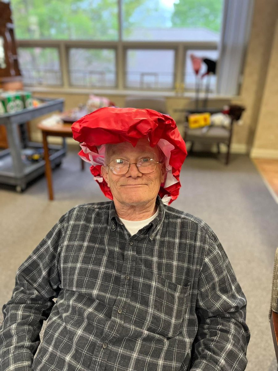 THVCpride's tweet photo. Happy Derby Day!  Our veterans and staff had a blast at our annual hat contests and stick horse races!  🐎❤️🇺🇸 https://t.co/BK1JMms3vj