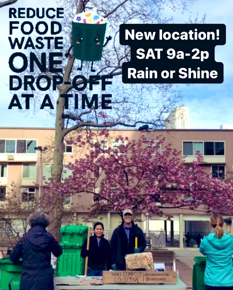 iDig2Learn's tweet photo. Yes, #rooseveltisland Haki Compost Collective volunteers are collecting Food Scraps today! SAT 9am to 2pm - near the picnic tables Good Shepherd Plaza. TY @NYCSanitation @BigReuse @RIOCny @astoriapug @Rooseveltisland #saveourcompost #zerowaste https://t.co/daqswLIWGl